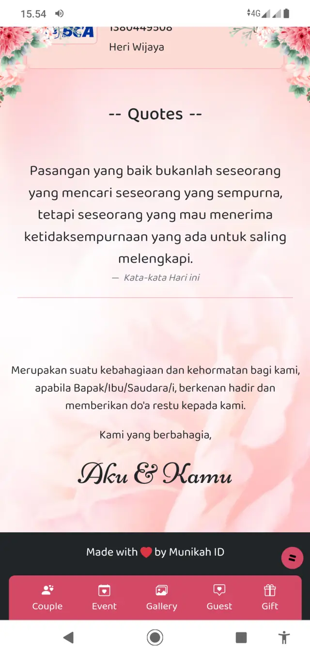 Tampilan Penutup