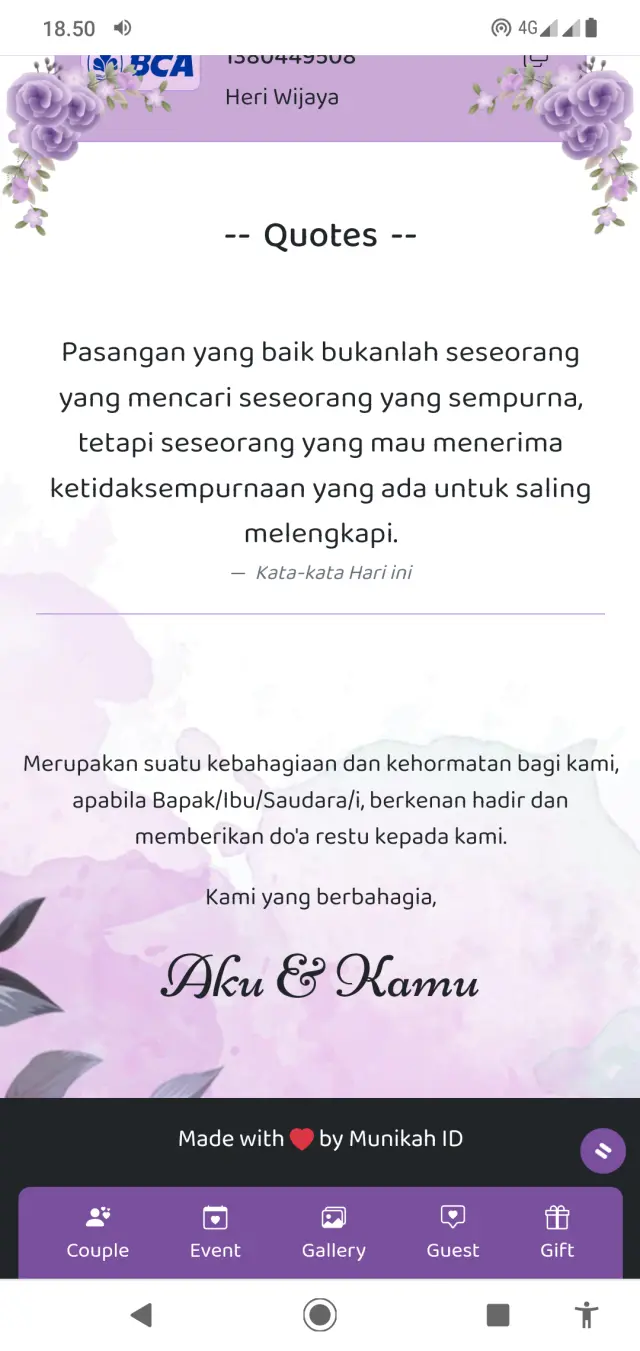 Tampilan Penutup