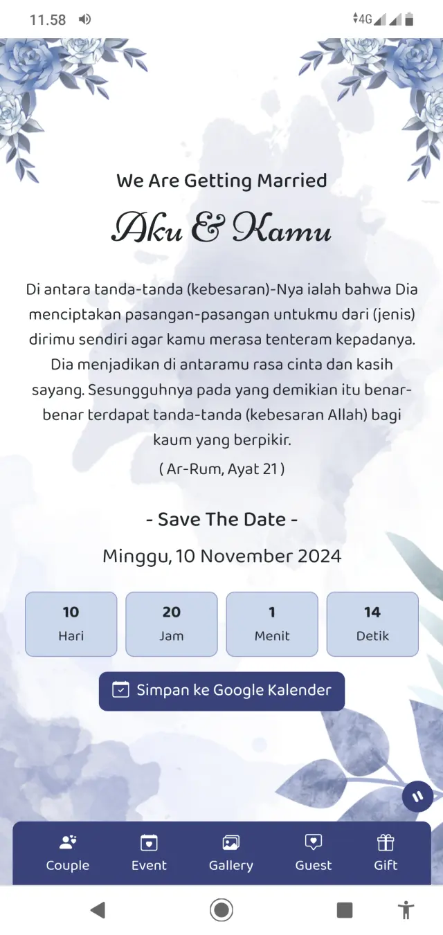 Tampilan Pembuka