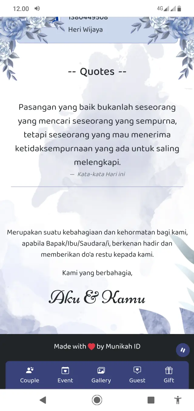 Tampilan Penutup