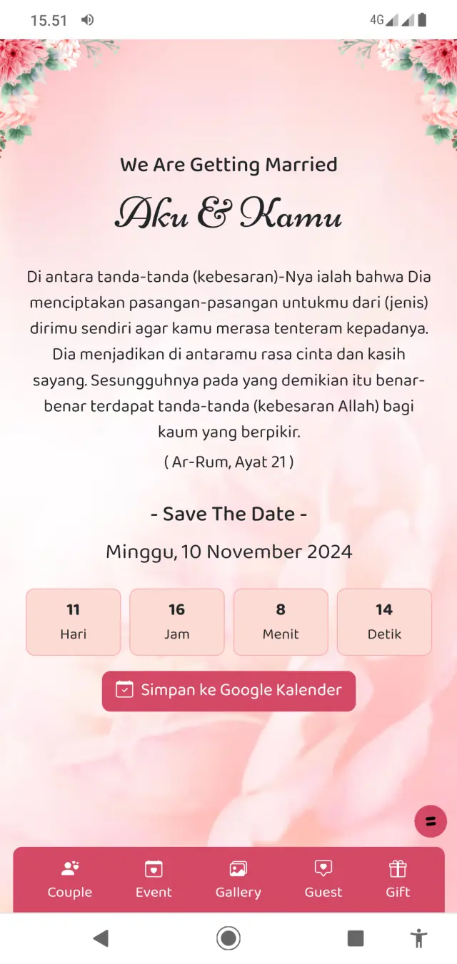 Tampilan Pembuka